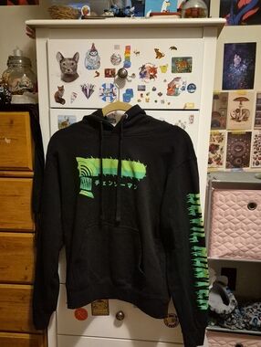 Neon Green Chainsaw Man Hoodie